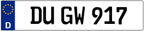 Trailer License Plate